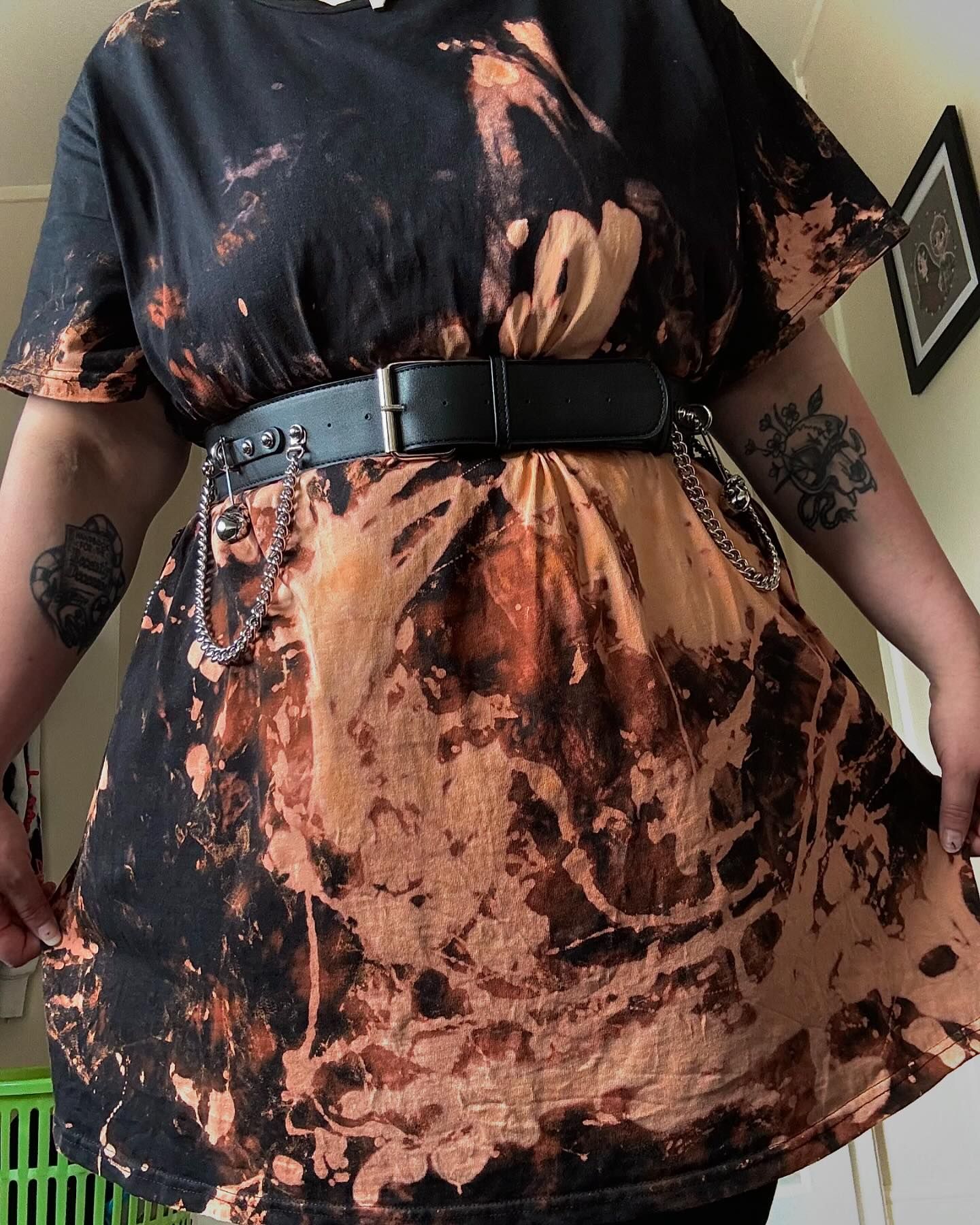 Premium Acid Wash T-Shirt Dress