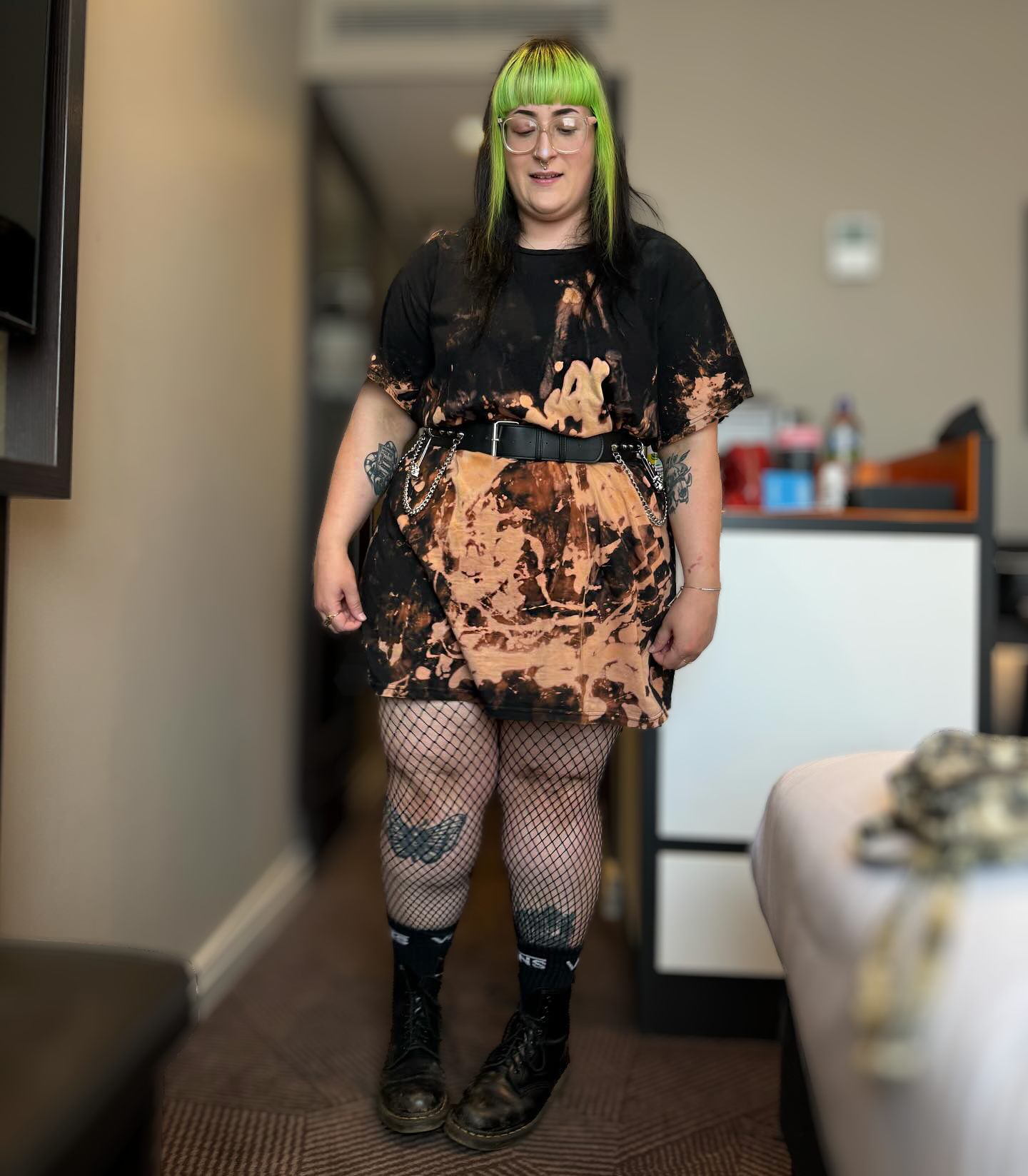 Premium Acid Wash T-Shirt Dress