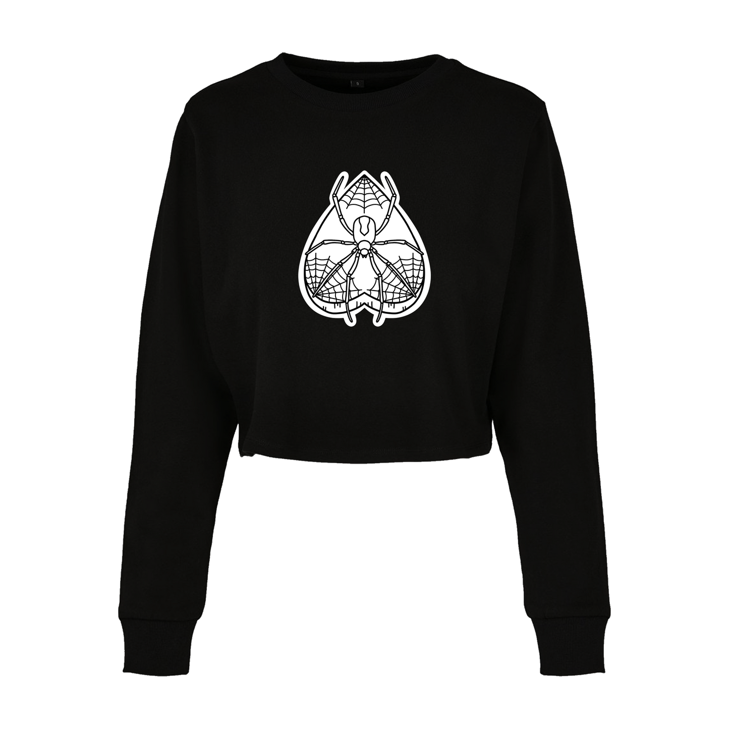 Web of Whispers Cropped Sweatshirt