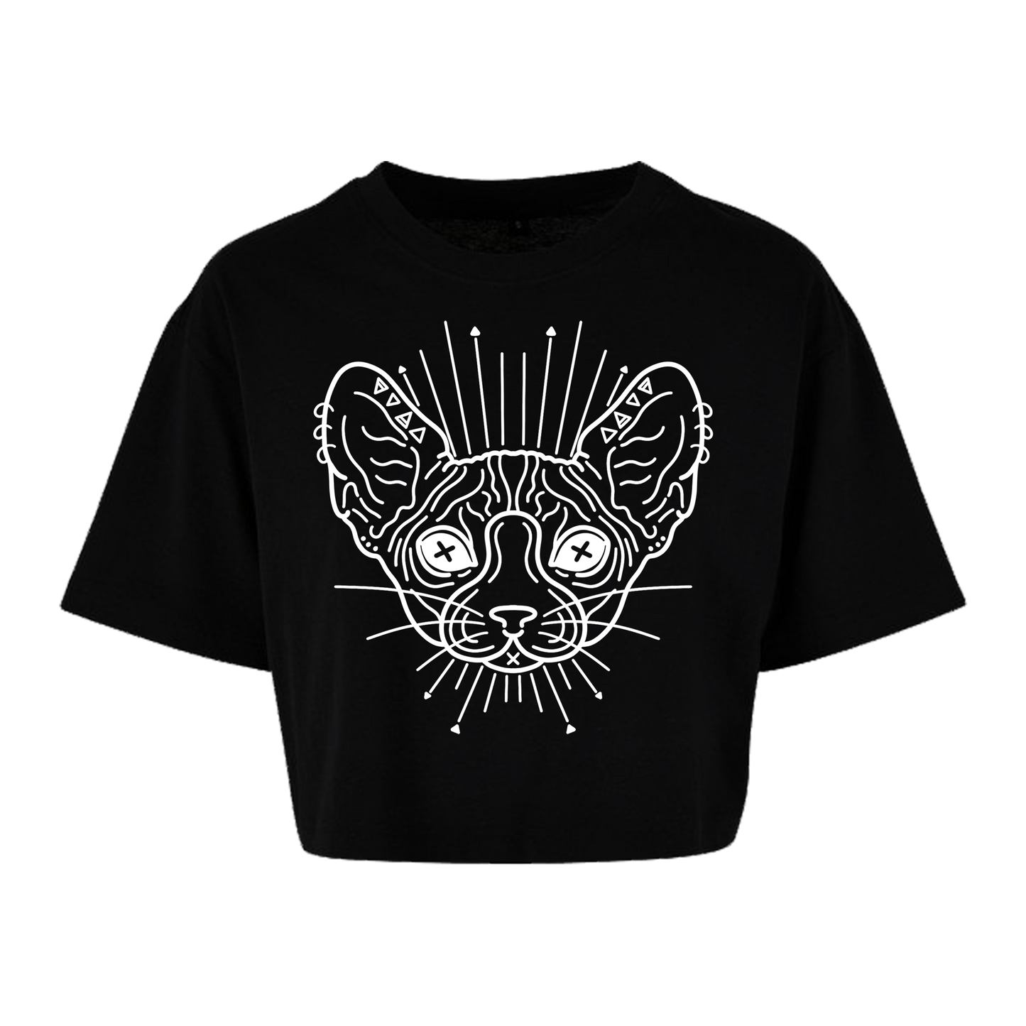 Feline Witchy Cropped T-Shirt