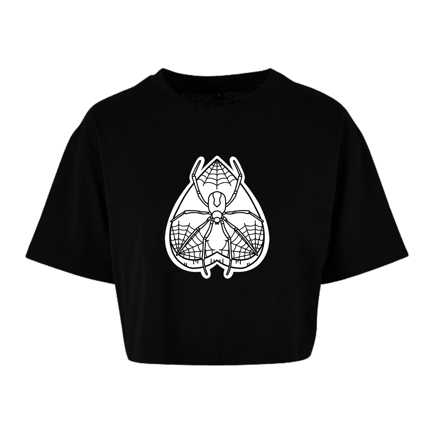 Web of Whispers Cropped T-Shirt