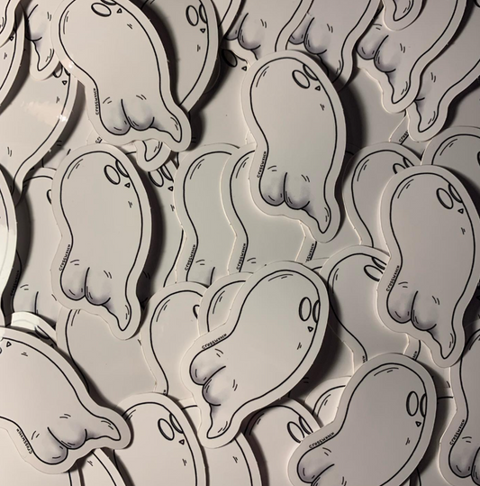 Cheeky Ghost Sticker